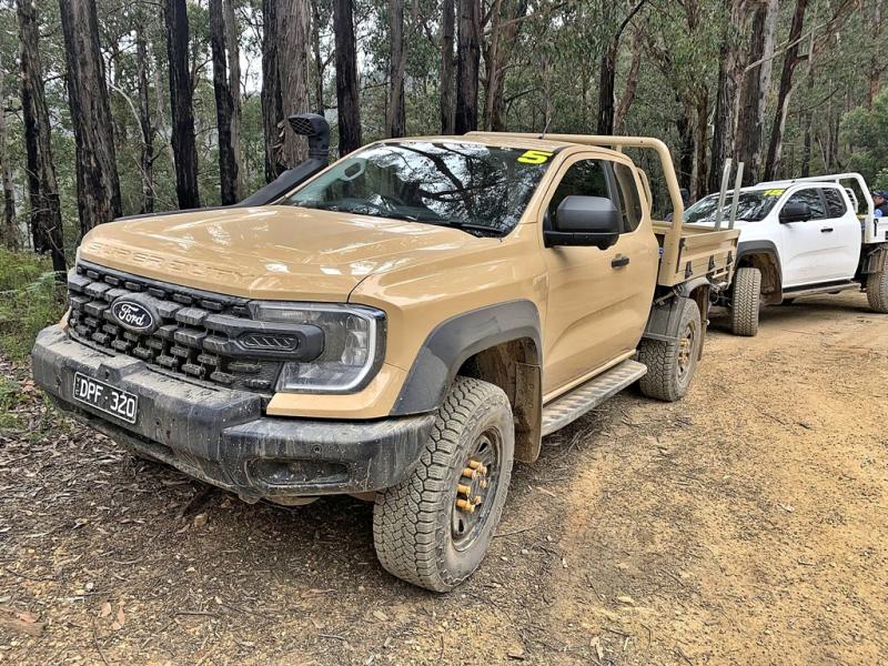 Ford's Ranger Super Duty is built to work. Super Duty on the descent of Mount Terrible. Image by Mark Baker.