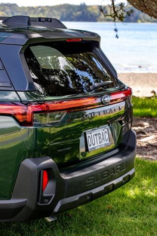 Outback shows off its fresh and practical rear styling